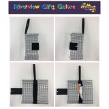 Nappy Wallet - Black Check Pattern Nappy Wallet - Black Check Pattern